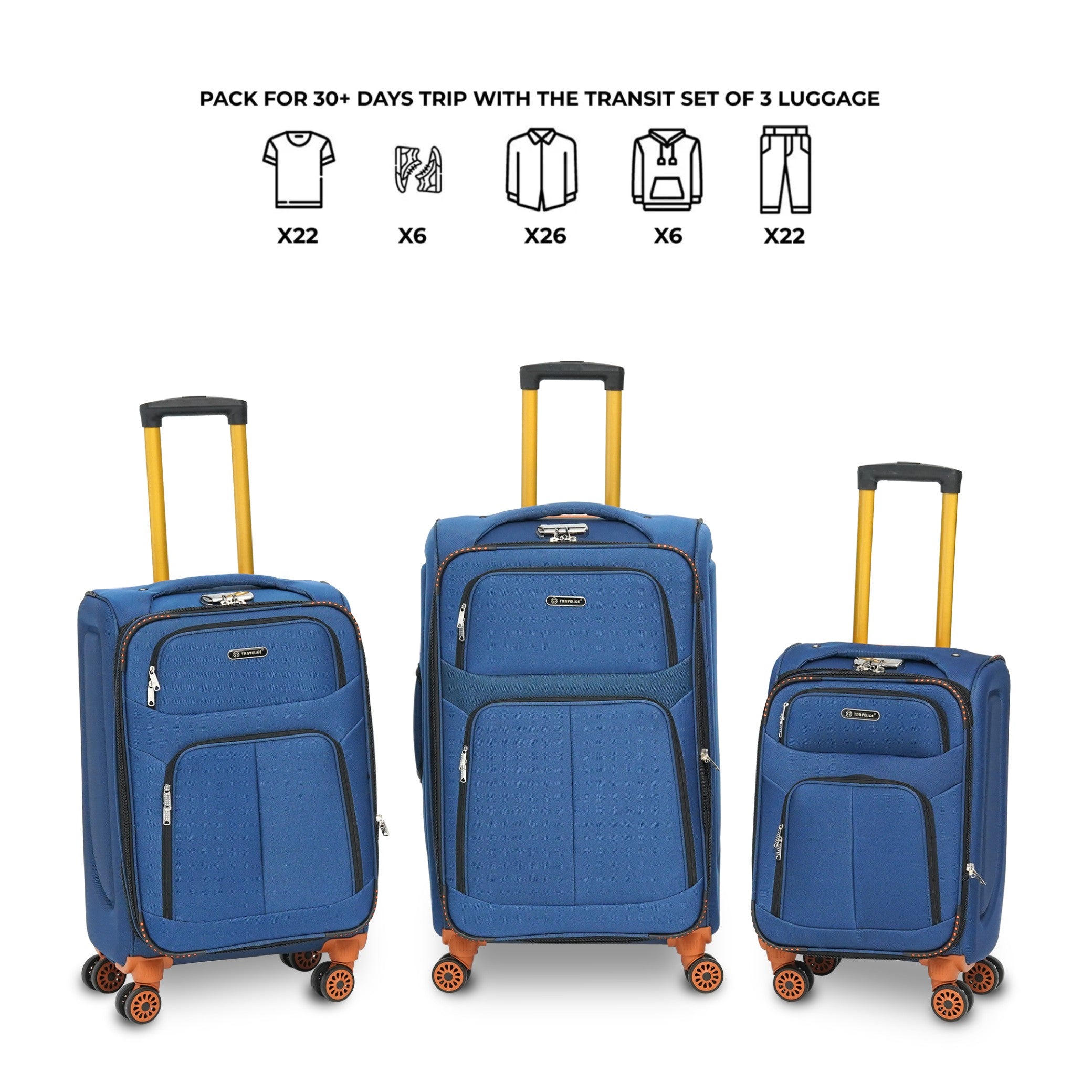 JOURNEY MATE Luggage (Blue)
