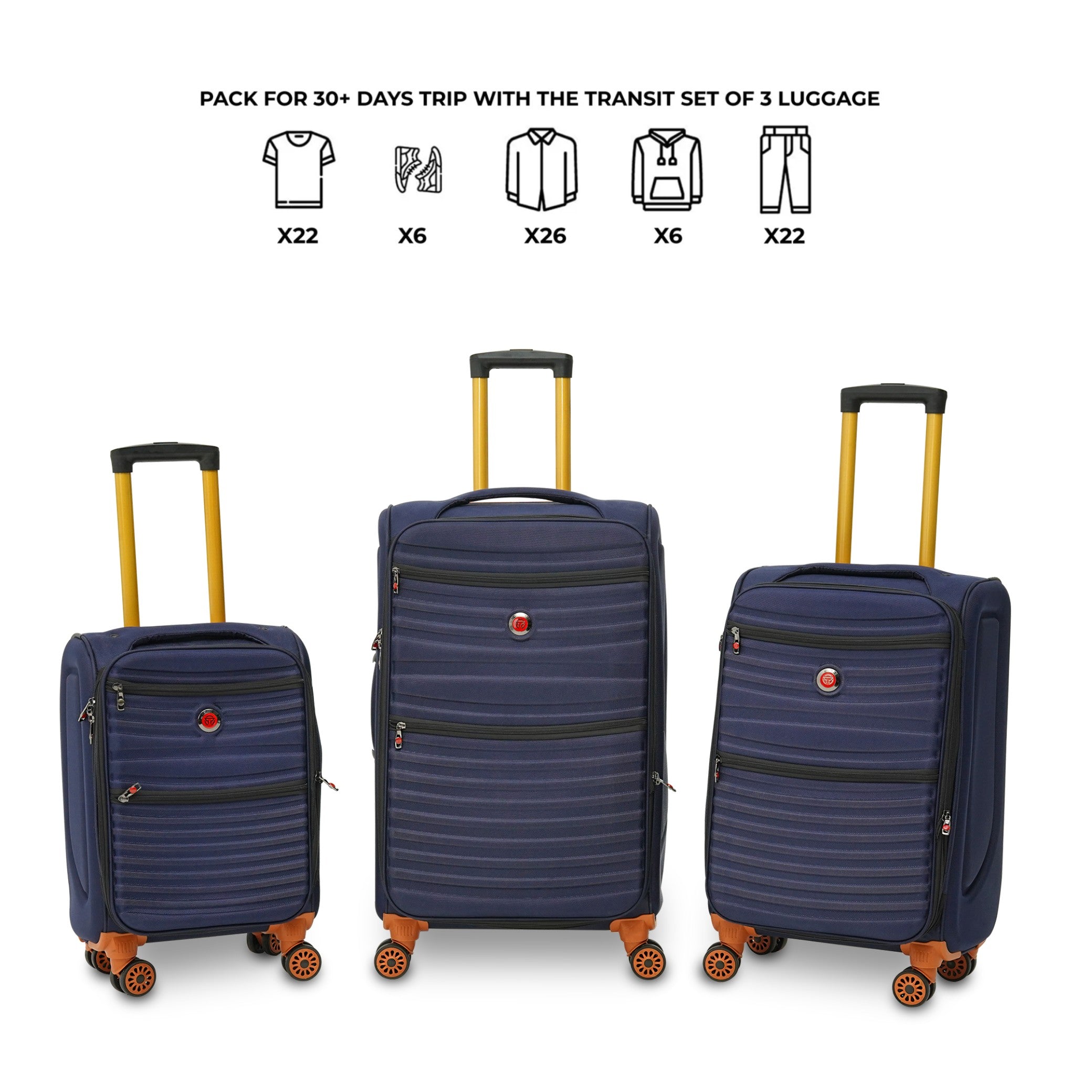 ELITE EXPLORER Luggage (Navy Blue)