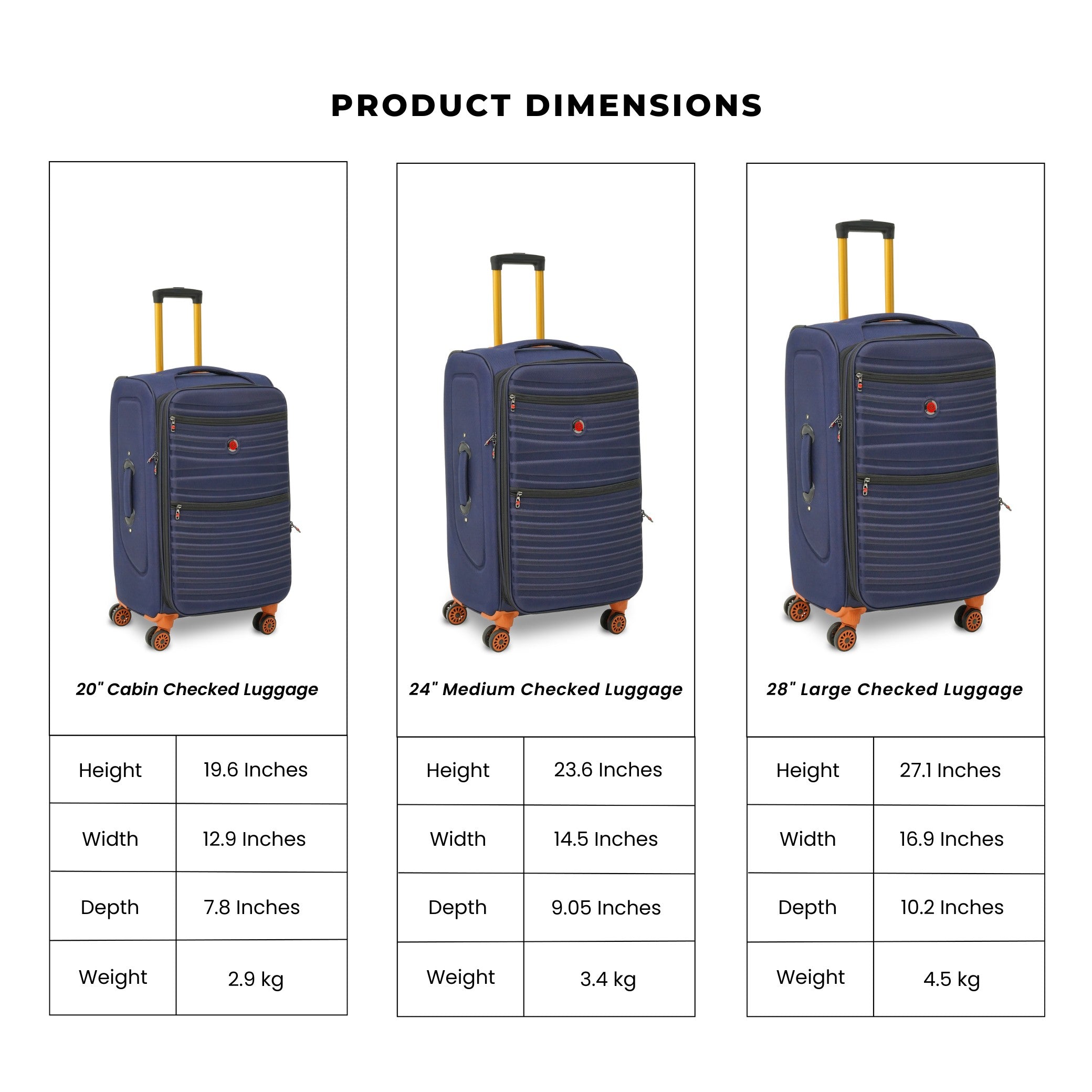 ELITE EXPLORER Luggage (Navy Blue)