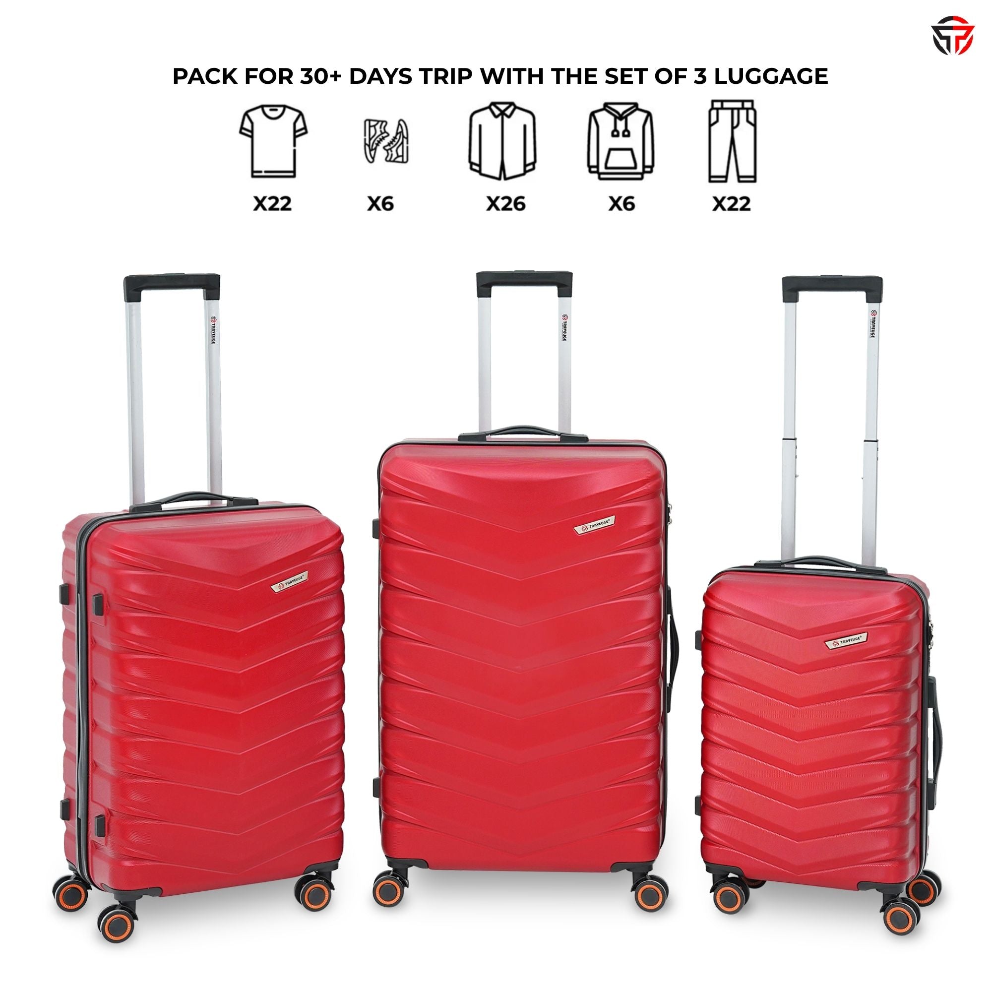 AEROPACK Luggage (Burgundy)