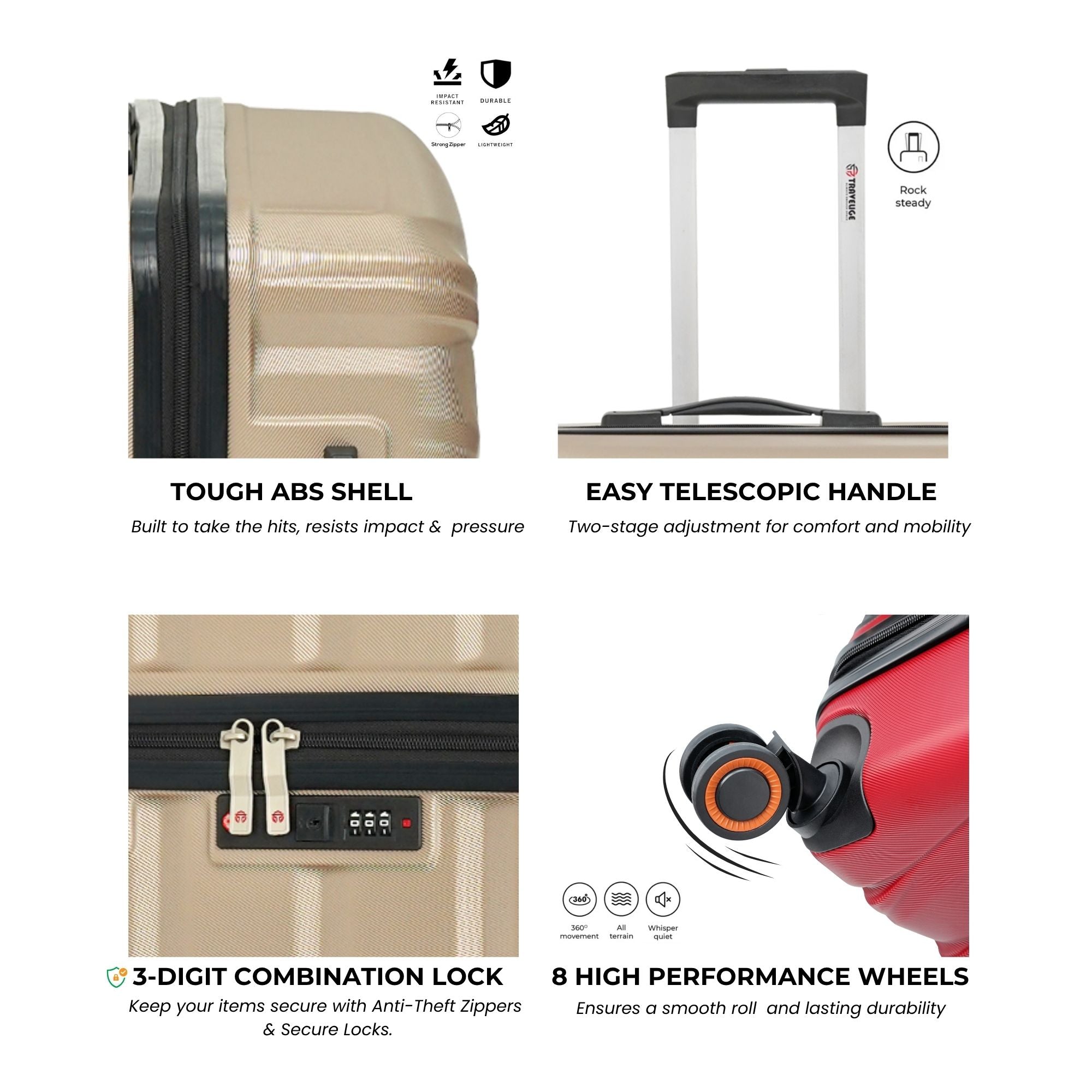 AEROPACK Luggage (Gold)