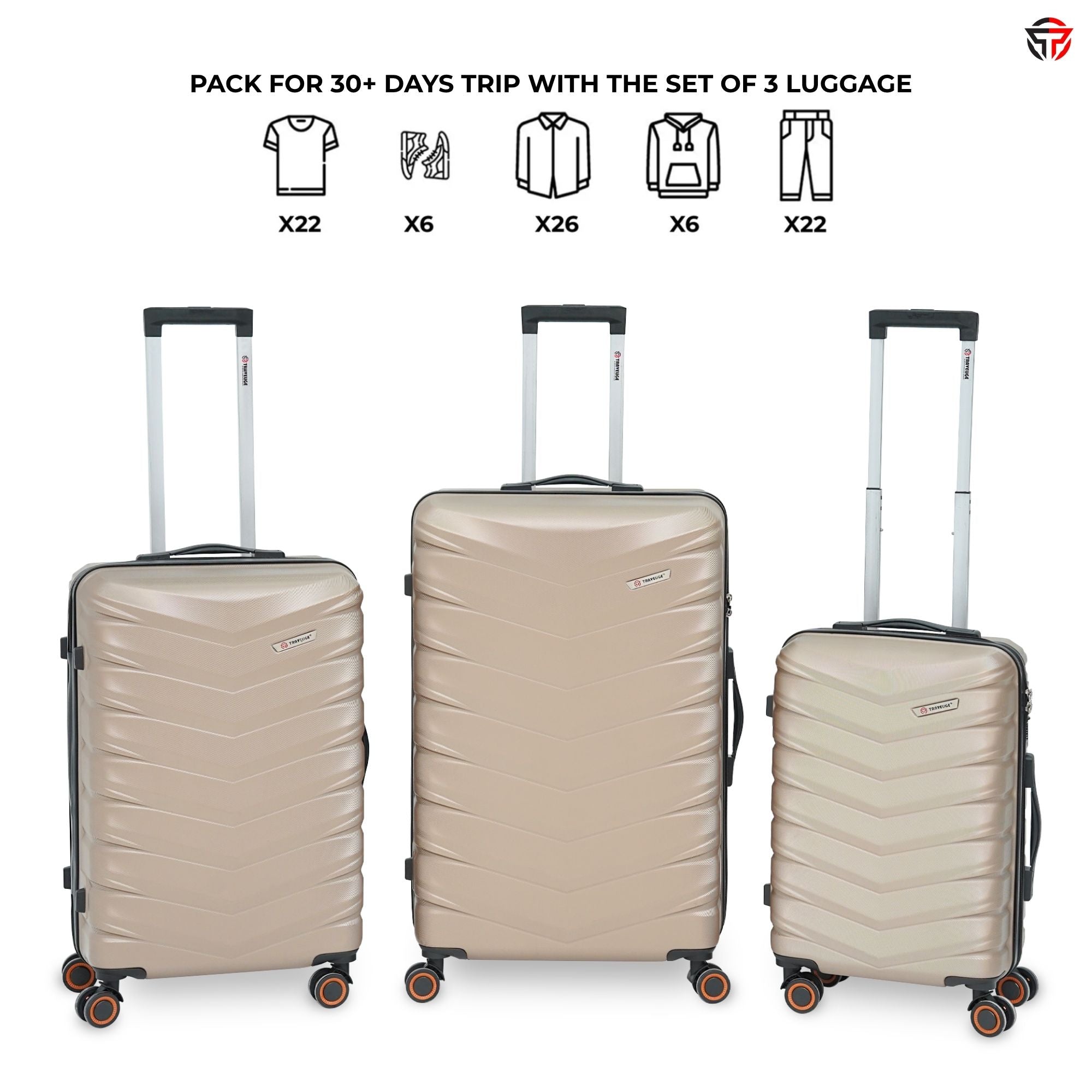 AEROPACK Luggage (Gold)