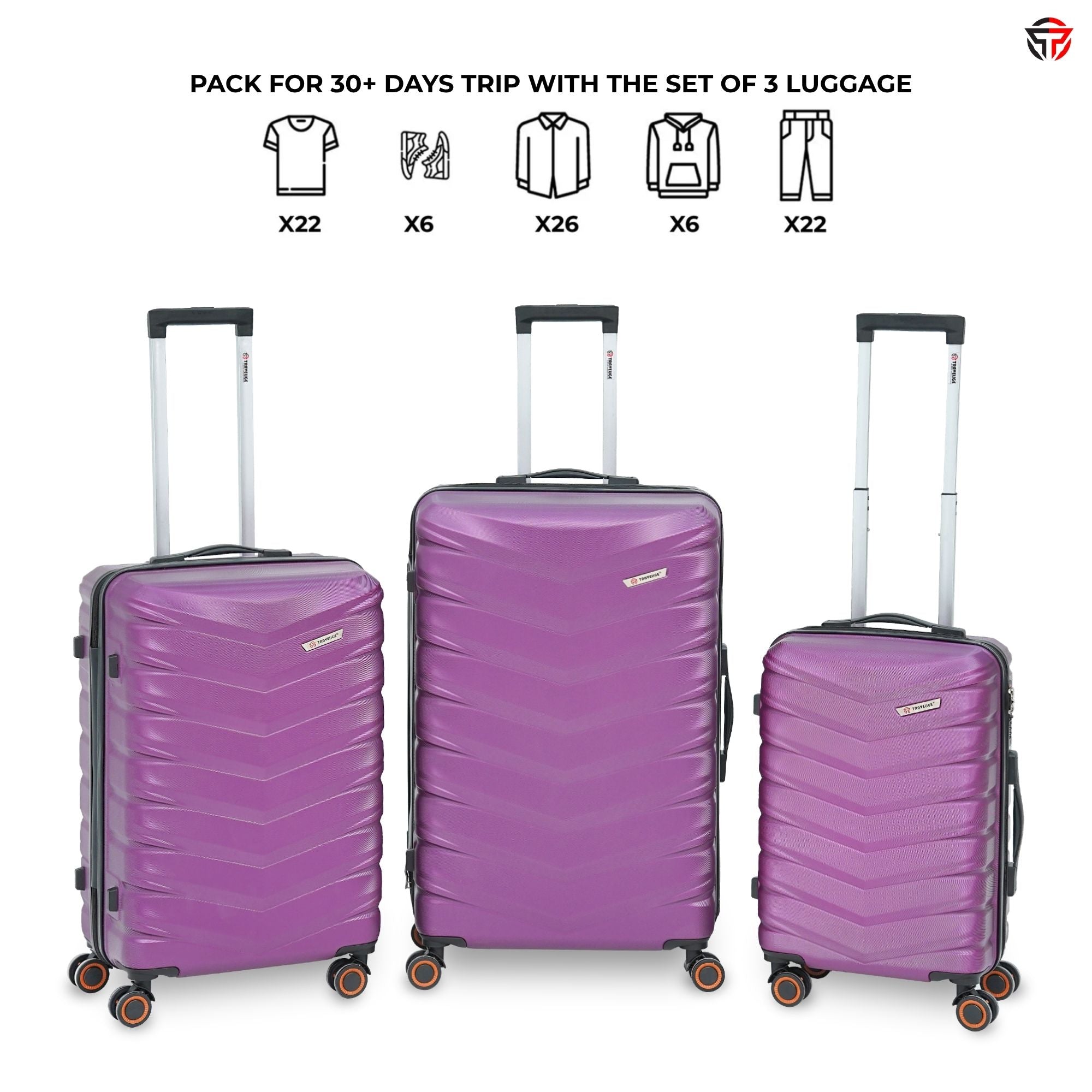 AEROPACK Luggage (Plum)