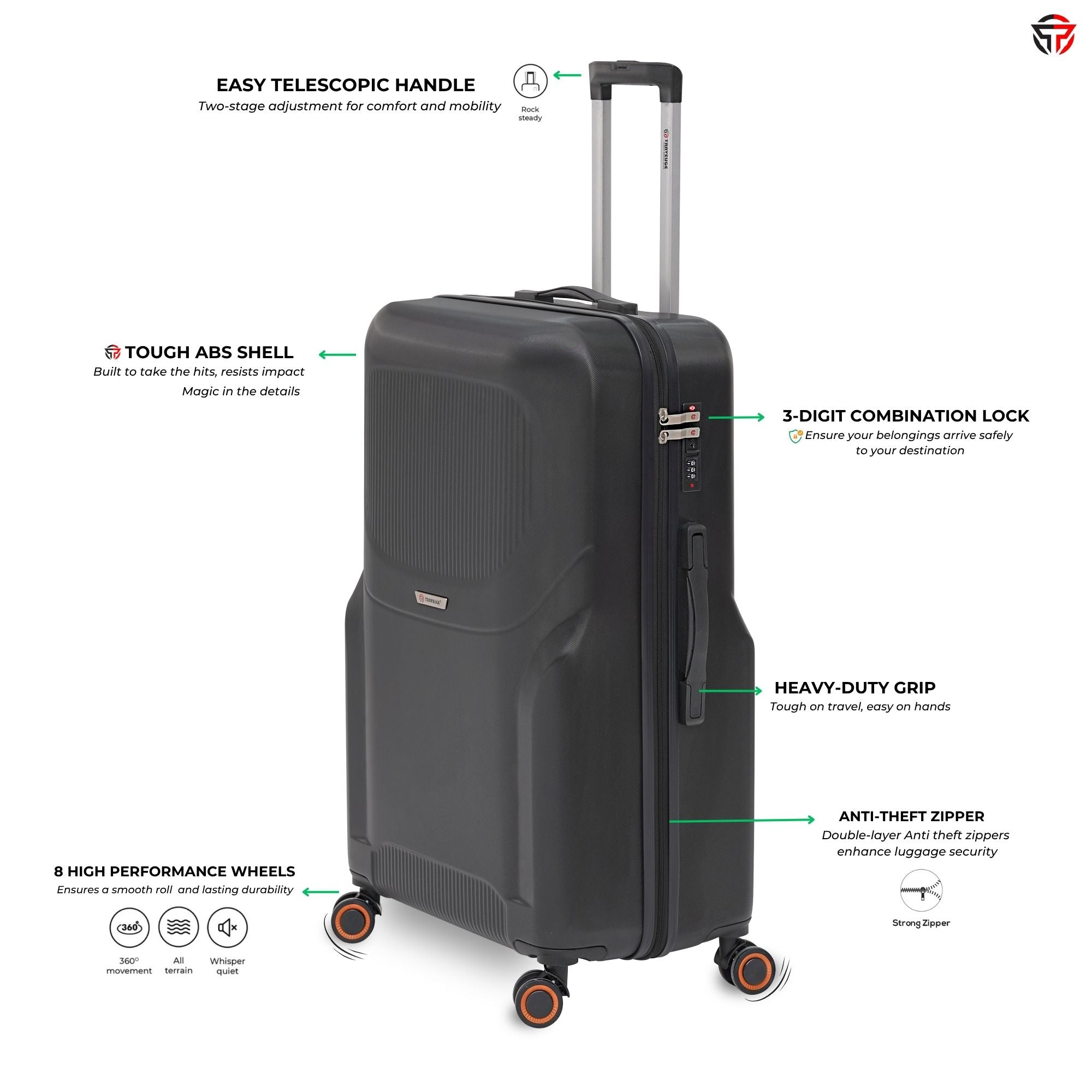 ARMORSHELL Luggage (Attitude Black)
