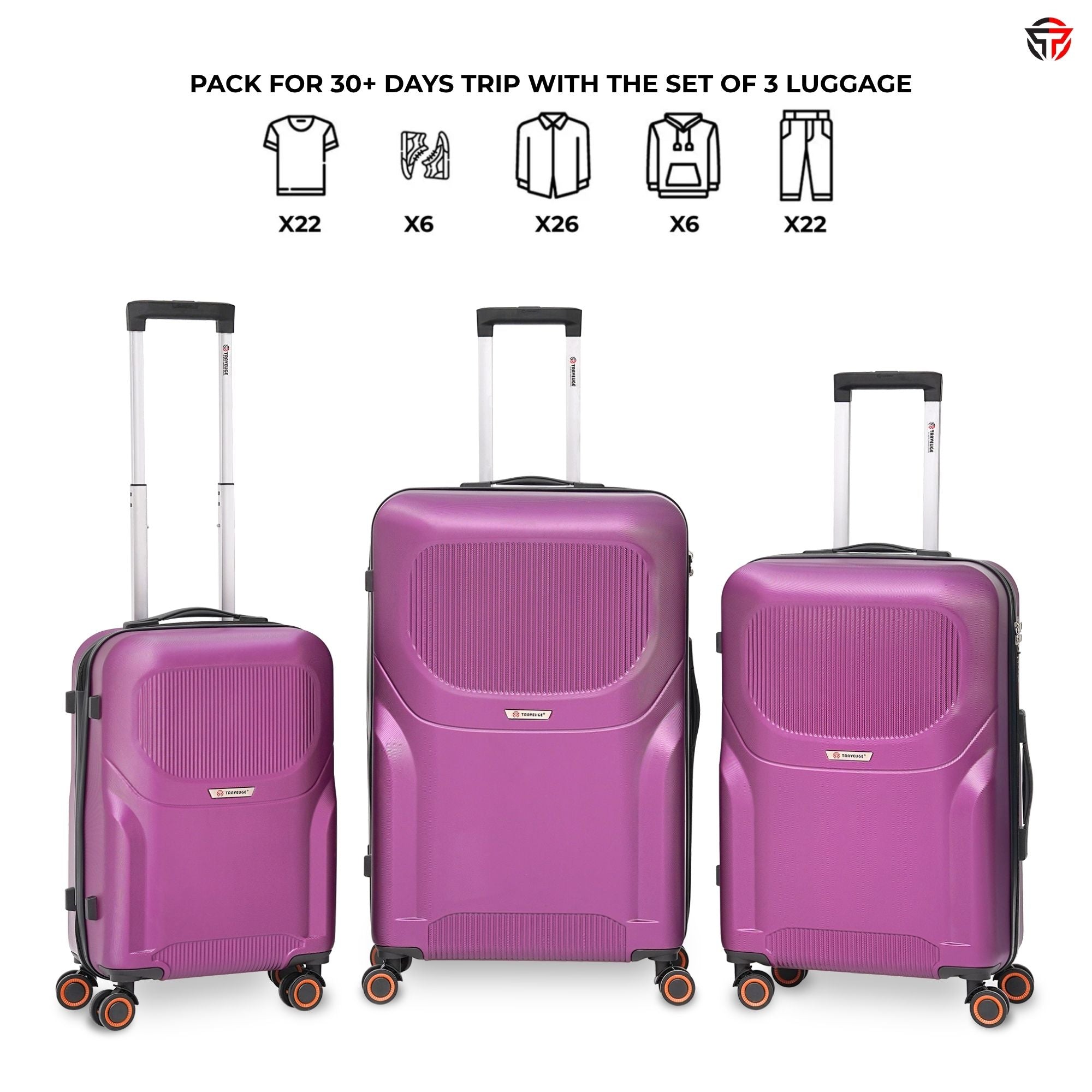 ARMORSHELL Luggage (Plum)
