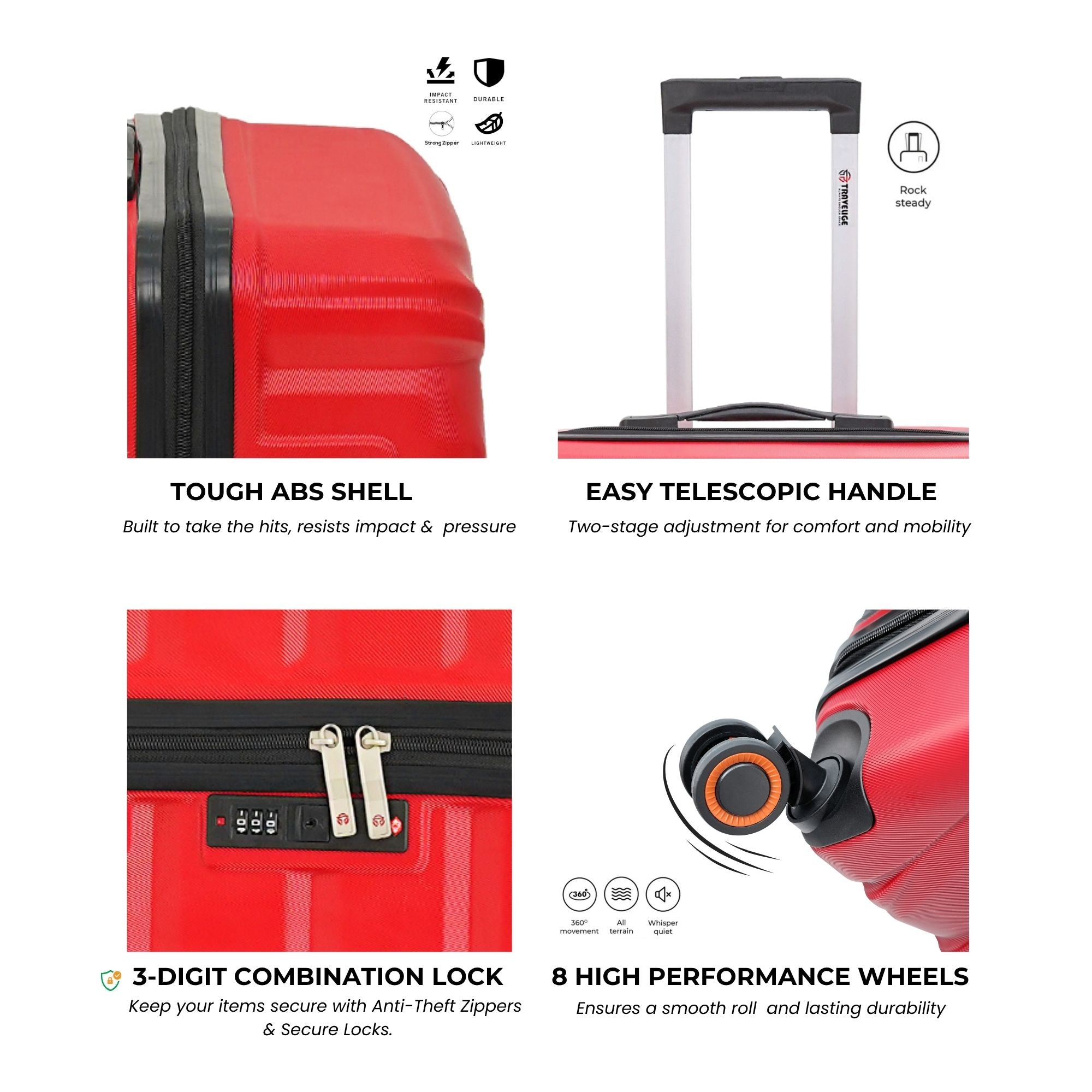 AEROPACK Luggage (Cherry Red)