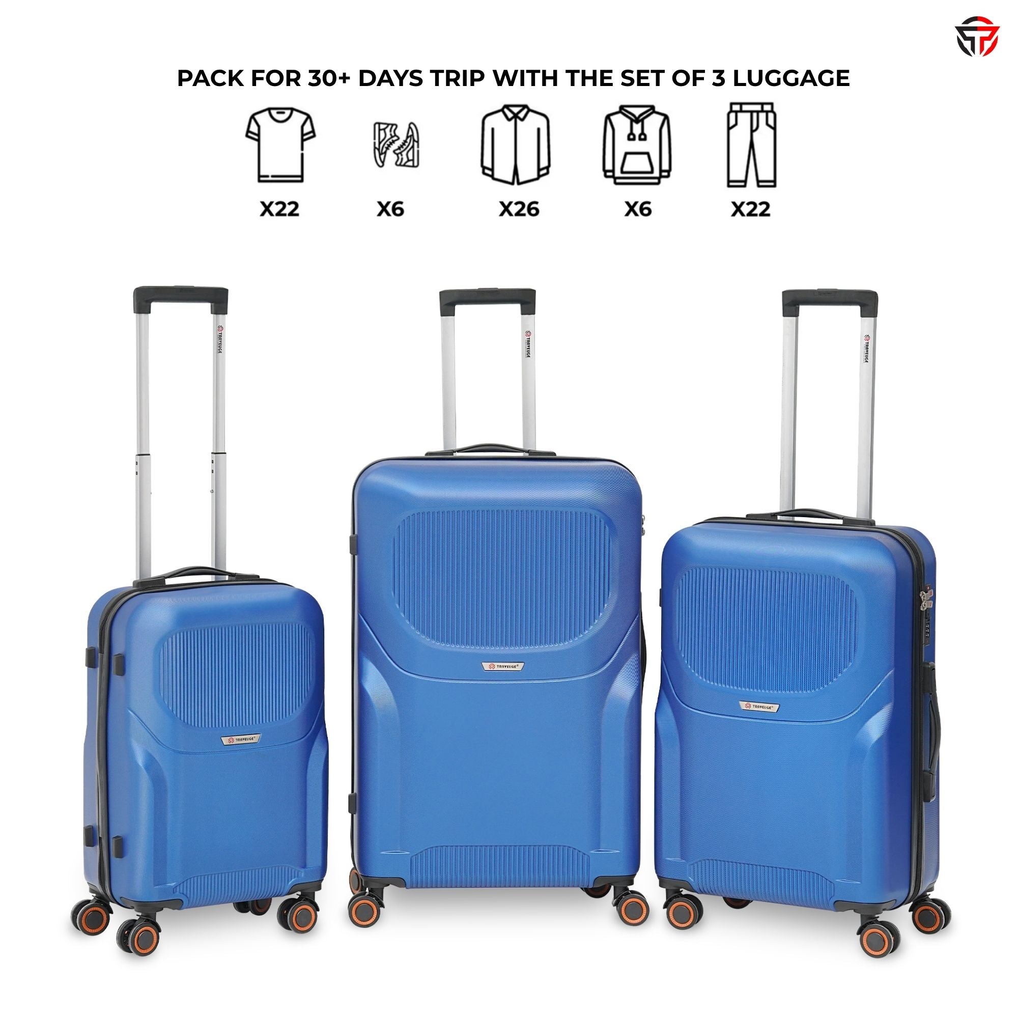 ARMORSHELL Luggage (Electric Blue)